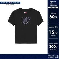 ราคา Tommy Hilfiger เสื้อยืด ผู้หญิง รุ่น DW0DW21390 BDS สีดำ ทรง Slim (24583613022)