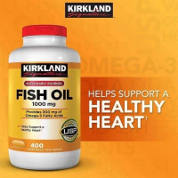 ราคา Kirkland Fish Oil 1000 mg 400 เม็ด เคิร์กแลนด์ ฟิชออยล์ 1000mg มก Provides 300mg of Omega 3 Fatty Acids (25315045330)