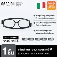 ราคา Nannini แว่นสายตายาว รุ่น 503 MATT BLACKBlue Light (22627802024)