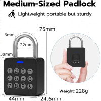 ราคา ล็อคเกอร์ยิมแบบลายนิ้วมือพร้อมแป้นกดรหัส ล็อคอัจฉริยะแบบไร้กุญแจกันน้ำ ล็อคสำหรับล็อคเกอร์ ที่เก็บของ รั้ว ประตู โรงเก็บ (24709664351)