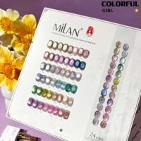ราคา พร้อมส่ง MILAN 24สี เจลแคทอายผิวซาตินมุก สีเจลแคทอาย สีเจลแคทอายเนื้อซาติน สีเจลแคทอาย 24สี สีลูกแก้ว ฟรีชาร์ทสี Cat eye 24สี แถม ชาร์ทสี ทามาให้แล้ว สีสวยมาก เงางามละเอียด เม็ดสีแน่นชัด (24940966614)
