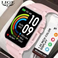 ราคา LIGE Smart Men Watch Outdoor Sport Fitness Bluetooth Call Waterproof Bracelet Heart Rate Tracker Smartwatch Box (21784634759)