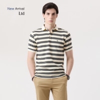 ราคา LTD เสื้อโปโลลายทาง ผู้ชาย สีดำ New Gen Striped Polo Shirt 03594 (25234208186)