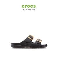 ราคา CROCS รองเท้าแตะผู้หญิง SATURDAY SANDAL METALLIC BUCKLE รุ่น 213316 001 BLACK (25472739002)