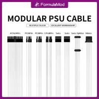 ราคา FormulaMod Modular PSU โมดูลเพาเวอร์ซัพพลาย Cable Kit 18AWG Silver Plated ชุบเงิน Kit For EVGA Corsair SeaSonic Asus Antec Modular PC Power Supply Unit อุปกรณ์จ่ายไฟคอมพิวเตอร์ Fm DYXZ (22931500429)