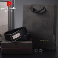 ราคา เข็มขัดหนังแท้ผู้ชาย Pierre Cardin พร้อมหัวเข็มขัดอัตโนมัติ Cowhide ชั้นบนตักเดียวอุปกรณ์เสริมเอวแฟชั่น (22316671047)