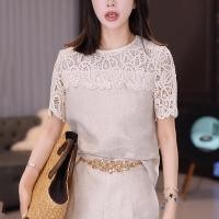 ราคา QIANCHENGBEINA เสื้อยืดใส่สบายสไตล์วัยรุ่น พร้อมปักลูกไม้ (25089876918)