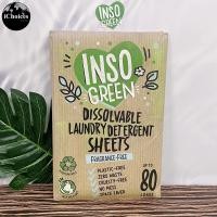 ราคา Inso Green Eco Laundry Detergent Sheets 40 Sheets แผ่นซักผ้า 40 แผ่น ตัวช่วยซักรีด (22249065423)
