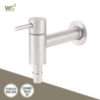 ราคา WS ก๊อกสนาม ก๊อกล้างพื้น คอยาว แบบสวมสายยาง 4 หุน Stainless304 รุ่น Wang WS 0306L (141106065)