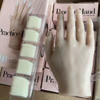 ราคา มือปลอม มือสำหรับฝึกต่อเล็บ Practice Hand สามารถบิดงอได้ มือซิลิโคน wenailsth (23277132468)