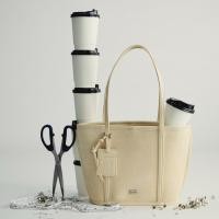 ราคา chuuchop C8454 The Classy bag กระเป๋าถือหนังกลับ ทรง Tote bag (25220478316)