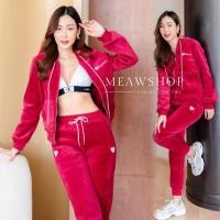 ราคา Set ชุดวอร์ม กำมะหยี่ สวมใส่สบาย S 2XL ชุดขึ้นเครื่อง ชุดกีฬา ชุดใส่เที่ยว ธีมกีฬา ชุดกันหนาว ชุดใส่เที่ยว เสื้อกันหนาว มีฮู้ด งานป้าย 9832 (18663090168)