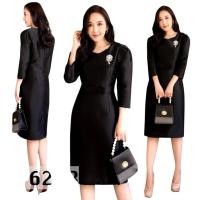 ราคา ชุดเดรส ผ้าไหมไทย สีดำ Size S 2xl ออกงานพิธีได้ค่ะ แซ็คคอกลมแขน 3ส่วน ชุดไทยประยุกต์ เกรดพรีเมียม Thai (25428461088)
