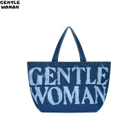 ราคา Gentlewoman Denim Tote Bag Navy กระเป๋าผ้าเดนิม กระเป๋าถือ Denim Bag ผ้ายีนส์ กระเป๋า ถุงใหญ่ กระเป๋ายีนส (24766358401)