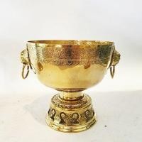 ราคา ขันน้ำมนต์หูสิงห์ 5 นิ้ว ทองเหลืองปั๊มลายบัวขาฉลุ (12091707920)