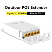 ราคา Gigabit Outdoor POE Extender 200m Extension 1 In 4 Output POE Repeater IEEE802 3at af bt (22999580523)