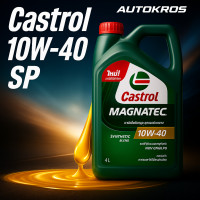 ราคา Castrol Magnatec 10W40 SP น้ำมันเครื่องเบนซิน กึ่งสังเคราะห์ 4 ลิตร รองรับ NGV CNG LPG (17785187160)