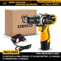 ราคา DEKOมาใหม่Banger 12V SET1 สว่านไร้สายไขควงไฟฟ้า (728338423)