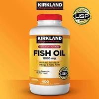 ราคา Kirkland Signature Fish Oil 1000 mg Omega 3 400Softgels น้ำมันปลา (25356988772)