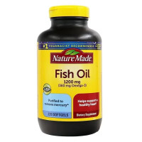 ราคา Nature Made Fish Oil 1200 mg 220 Softgels Nature Made ฟิชออยล์ 220 เม็ด (24836761975)