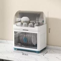 ราคา Ecoo Mall ที่คว่ำจานรุ่นใหม่ล่าสุดมีฝาปิด กันฝุ่นกันแมลง ขนาดหลายขนาด ใหญ่ กลาง มีถาดรองน้ำดึงด้านหน้า เก็บจานแก้ว พลาสติก แบบชั้น1 2ปิด (25317781544)