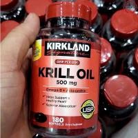 ราคา ของแท้100 Kirkland Krill Oil 500 mg 180 solfgels อาหารเสริม สารแอสตาแซนทีน ต้านอนุมูลอิสระ (24624071574)