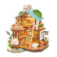 ราคา Rolife DIY Miniature Dollhouse Puppys Cozy Villa โมเดลบ้าน ตัวต่อไม้ บ้านตุ๊กตา ของแต่งบ้าน ของเล่นศิลปะ DIY (24074997349)