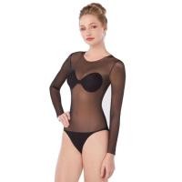 ราคา Cherilon บอดี้สูท ซีทรู แขนยาว เชอรีล่อน สีดำ กระชับแนบผิว เบาบาง อวดผิวสวย งานคุณภาพ NIC BSFC08 BL (839296104)