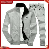 ราคา เซตเสื้อโค้ทกางเกงแนวแอธเลชเชอร์ของผู้ชายชุดสูทแนวแอธเลชเชอร์พร้อมเสื้อคลุมแบบมีซิปและยางยืดขอบกางเกงคอตั้ง2ชิ้น เซ็ตสำหรับไลฟ์สไตล์ที่ชื่นชอบ (25343885637)