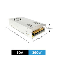 ราคา ENRICH สวิซชิ่งเพาเวอร์ซัพพลาย Power Supply รุ่น Switching ขนาด12v 20A 240w 12v 30A 360w มีพัดลมในตัว (22787414486)