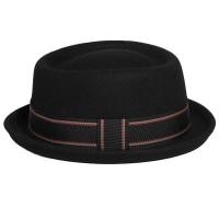 ราคา วินเทจพายหมูหมวกผู้ชายปีกกว้างผ้าขนสัตว์สักหลาด Fedora หมวกสีดำโบสถ์แจ๊สริบบิ้นสักหลาดปานามาเครื่องประดับหมวกสุภาพบุรุษ (20465069223)