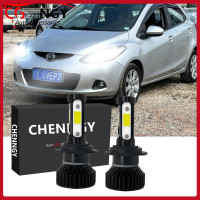 ราคา สำหรับมาสด้า 2 Hatchback DE 2nd Gen 2010 2014 ไฟหน้า ชุดแปลงไฟหน้าแบบ LED ด้านหน้า 6000K 12V 32V สีขาวจำนวน 2 1 คู่ รับประกัน 1 ปี เสียบและเล่น (23753541514)