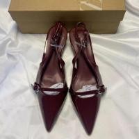 ราคา รองเท้าส้นสูงปลายแหลมส้นเข็ม ZARAˉ ใหม่ของแท้รองเท้าส้นสูงฝรั่งเศส2024แบบใหม่ (23160408268)