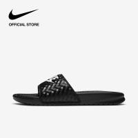 ราคา Nike Womens Benassi JDI Slides Black รองเท้าแตะผู้หญิง Nike Benassi JDI สีดำ (10324124717)