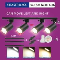 ราคา LED ไฟราง Track light ไฟสปอร์ตไลท์ GU10 โคมไฟเพดาน COB ไฟส่องป้าย ไฟราง เพดาน ร้านขายเสื้อผ้าเชิงพาณิชย์ทางเดิน โคมไฟ (24793871754)