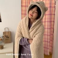 ราคา Sanrio ผ้าห่มมีฮู้ด ผ้าคลุมไหล่ลายการ์ตูน ผ้าห่มซานริโอ้ ผ้าห่มอเนกประสงค์ ผ้าห่มแอร์ออฟฟิศ เนื้อนุ่มนิ่ม คุณภาพ (25249623811)