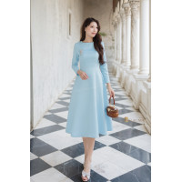 ราคา 6 สี ชมพู ครีม ทอง น้ำเงิน ดำ เทา ขาว ฟ้า กลีบบัว เดรสผ้าไหมออกงาน สวยเรียบหรู ชุดเดรสแขนสี่ส่วนคอกลม กระโปรง ทรงเอ กระโปรงทรงเจ้าหญิงสวยมากค่ะ XS 3XL (22428348387)