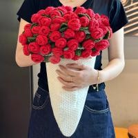 ราคา ชุดทำผ้าห่มโครเชต์ลายกุหลาบ DIY (24933743143)