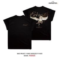 ราคา EVERESTER เสื้อยืด คอฟิต แขนปีกนก Pegasus Heavy Cotton 100 เสื้อผู้ชาย Oversize สีดำ Wing (25384614868)