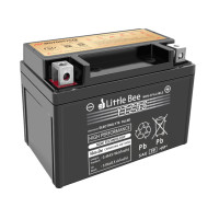 ราคา little bee แบตเตอรี่ รุ่น YTX9 BS 12V 9AH แบบแห้ง สำหรับรถจักรยานยนต์ ทรงเตี้ย (25174836736)