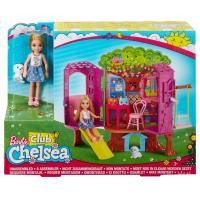 ราคา Barbie Club Chelsea Treehouse Playset บ้านต้นไม้เชลซี พร้อมตุ๊กตาและอุปกรณ์ครบชุด บ้านตุ๊กตา FPF83 GHV89 GHV80 (25473735627)