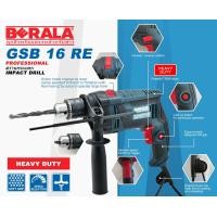 ราคา BERALA MT16 ชุดสว่านกระแทกไฟฟ้า 4 หุน ใช้กับงานเจาะ ปูน เหล็ก ไม้ เจาะปูน ของแถมมากมาย ที่มาในกระเป๋า (12184231405)