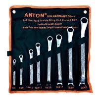 ราคา ANTON ประแจ ปากตาย ประแจแหวนฟรี บล็อกข้าง บล็อกทะลุ 8ตัวชุด CR V GERMANY (18343682478)