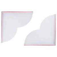 ราคา 2PCS Bathtub Corner Splash Guard Acrylic Corner Guard Shower Bathtub Guard Bathroom Bathtub Splash Guards Easy to Use (25588677220)