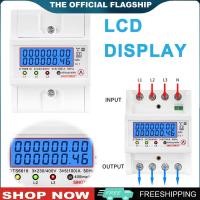ราคา New Arrival Din Rail 3 Phase 4 Wire Energy Meter AC 380V 100A 50 60Hz Power Consumption Monitor Watt Kwh Frequency Power Meter (24979786052)