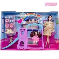 ราคา Pregnant Barbie Doll Big Belly Pregnant Woman Famiตั้งครรภ์ตุ๊กตาบาร์บี้ท้องใหญ่หญิงตั้งครรภ์ครอบครัวห้าเด็กเล่นบ้านของเล่นการศึกษากล่องของขวัญ (11341445588)