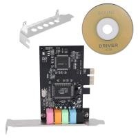 ราคา Yours MO PCIe Sound Card 5 1 PCI Express Surround Card 3D Stereo Audio with High Sound Performance PC Sound Card CMI8738 Chip (24088628656)