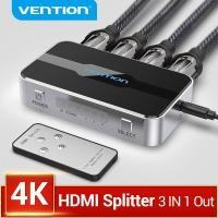 ราคา Vention 3 in 1 out HDMI Switch 4K 3D 2 0 HDMI Splitter สำหรับ PS4 TV Xbox 3 in 1 out พร้อมรีโมทคอนโทรลสวิตช์ HDMI 2 0 Adapter (1615810264)