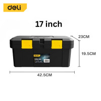ราคา Deli กล่องเครื่องมือช่าง กล่องเครื่องมือ กล่องใส่เครื่องมือช่าง กล่องใส่เครื่องมือ เหนียว ทนทาน Tool Box (25201246791)