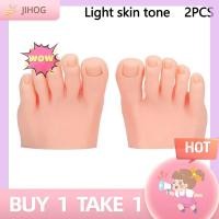 ราคา JIHOG หุ่นสำหรับฝึกทำเล็บเท้า1คู่พร้อมนิ้วเท้าปลอมสำหรับฝึกการแสดงเล็บเท้าเล็บซิลิโคนปลอม (24134141634)